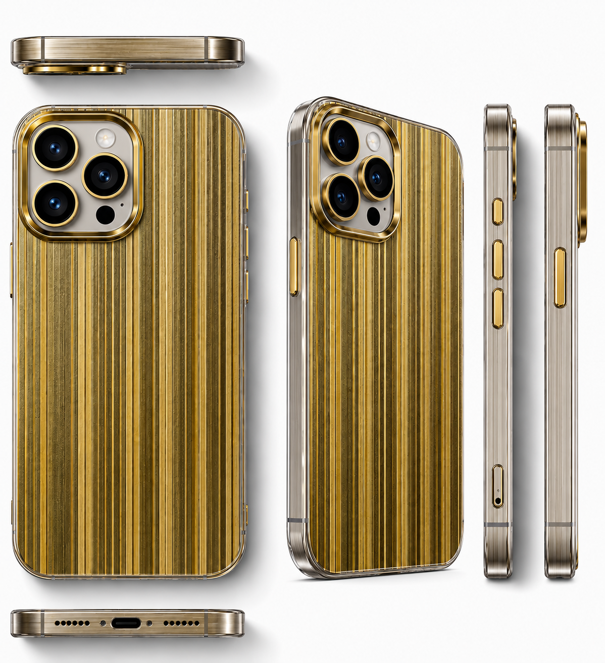 Θήκη Σιλικόνης για iPhone 11 Metallic Glow – Χρυσό με Εφέ Λάμψης