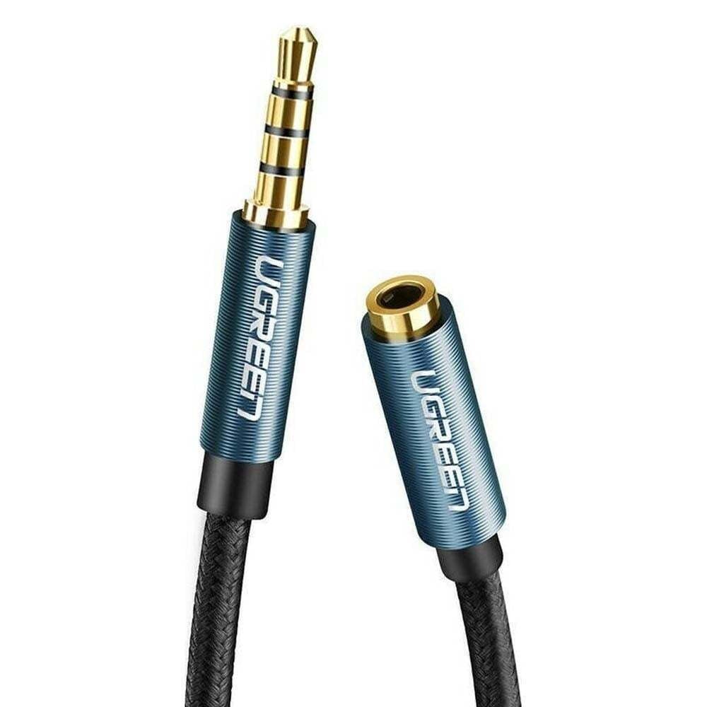 UGREEN Audio cable AUX female - male Extension cable, 2m black - AV118 / 40675