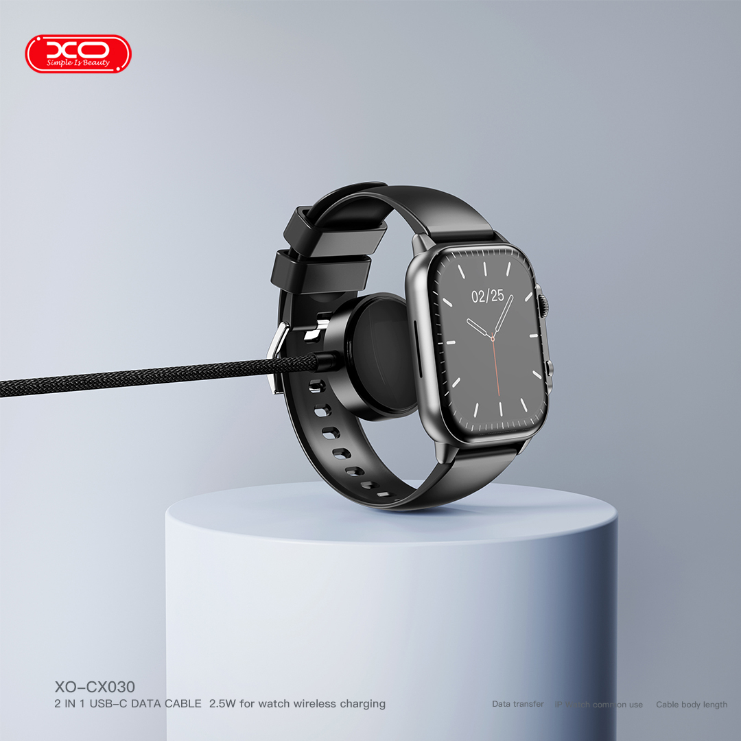 XO Wireless 2in1 Apple Watch + Type-C, CX030 black - Image 4