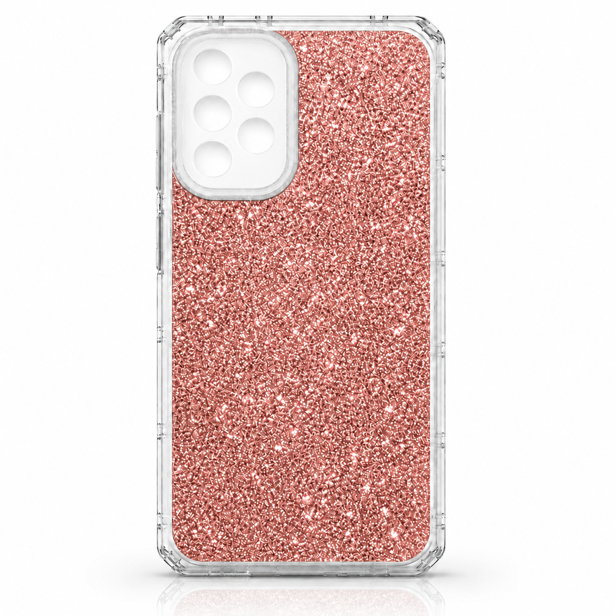 Θήκη Glitter 3in1 για Samsung Galaxy A13 4G Ροζ-Χρυσό