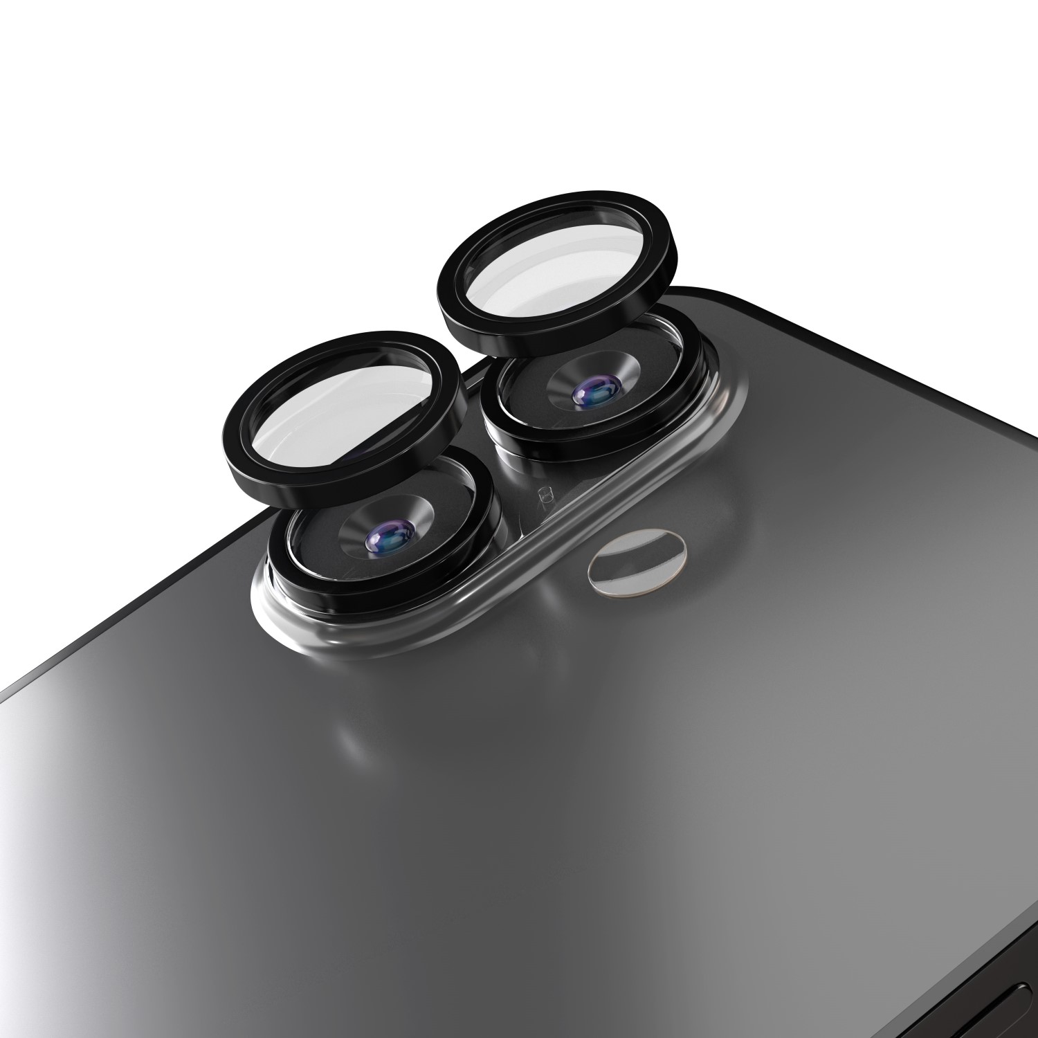 Apple iPhone 12 / 12 Mini - Camera glass Ring Black