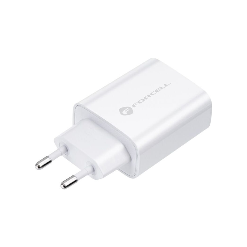 Forcell Phone charger F-Energy USB C QC4.0 PD 3A 25W TFK-TC-25WPD white
