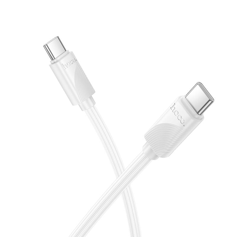 Cable USB-C to USB-C Hoco 3A 60W 1m X114 white