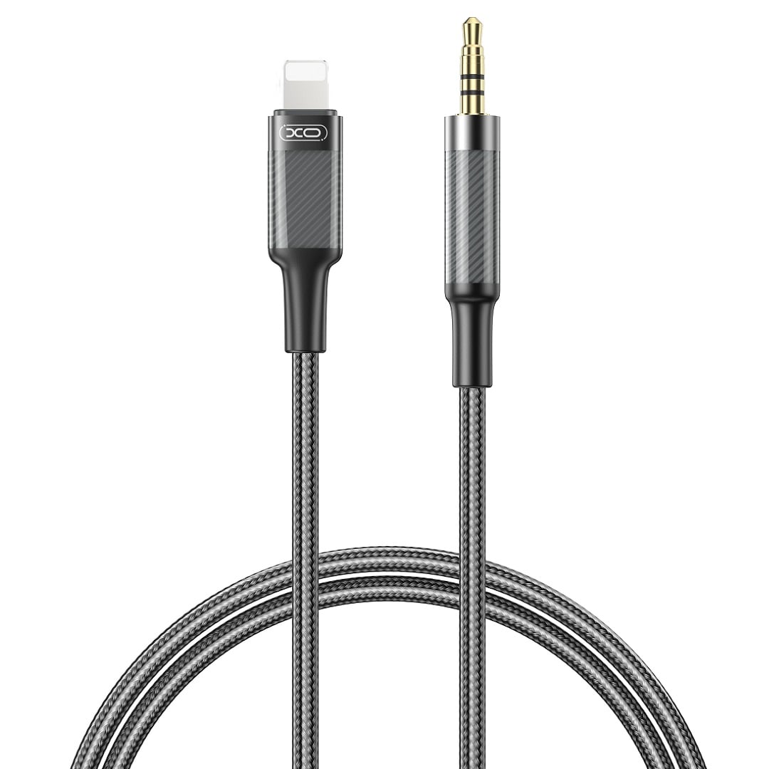 XO Audio adapter Lightning - AUX, 1m, NB-R279A black