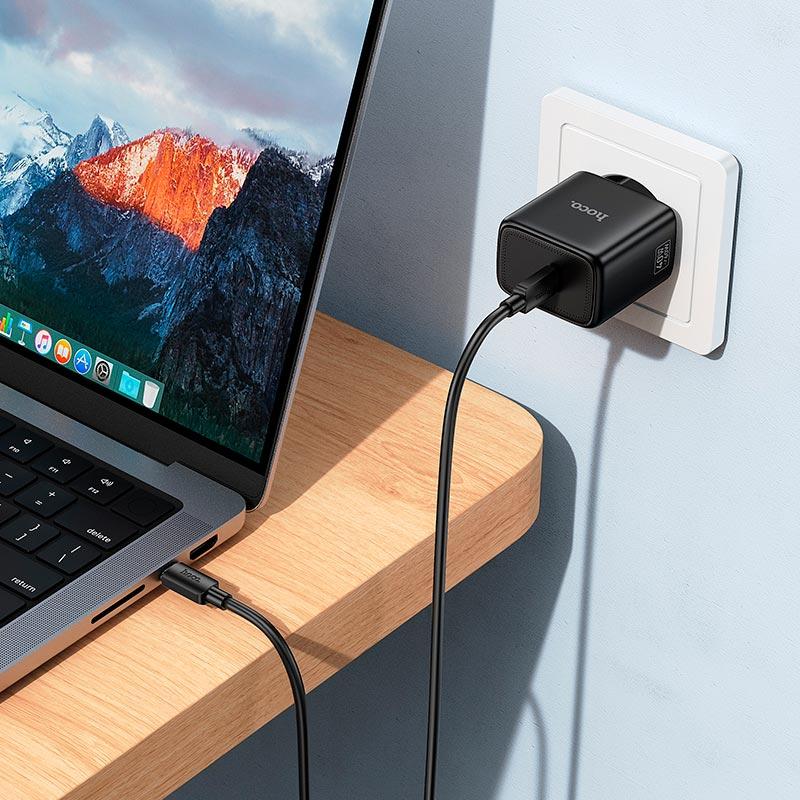 Hoco Phone GaN charger USB C PD AVS 40W max 60W N83 black - Image 5