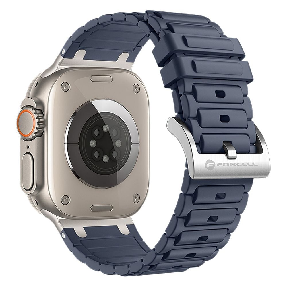 Forcell Strap to Apple Watch F-Design FA06 silicone holes 42 / 44 / 45 / 49 mm blue