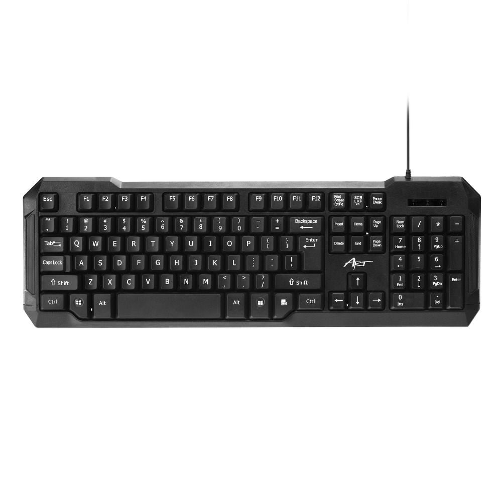 ART wire keyboard USB A QWERTY AK-46U black