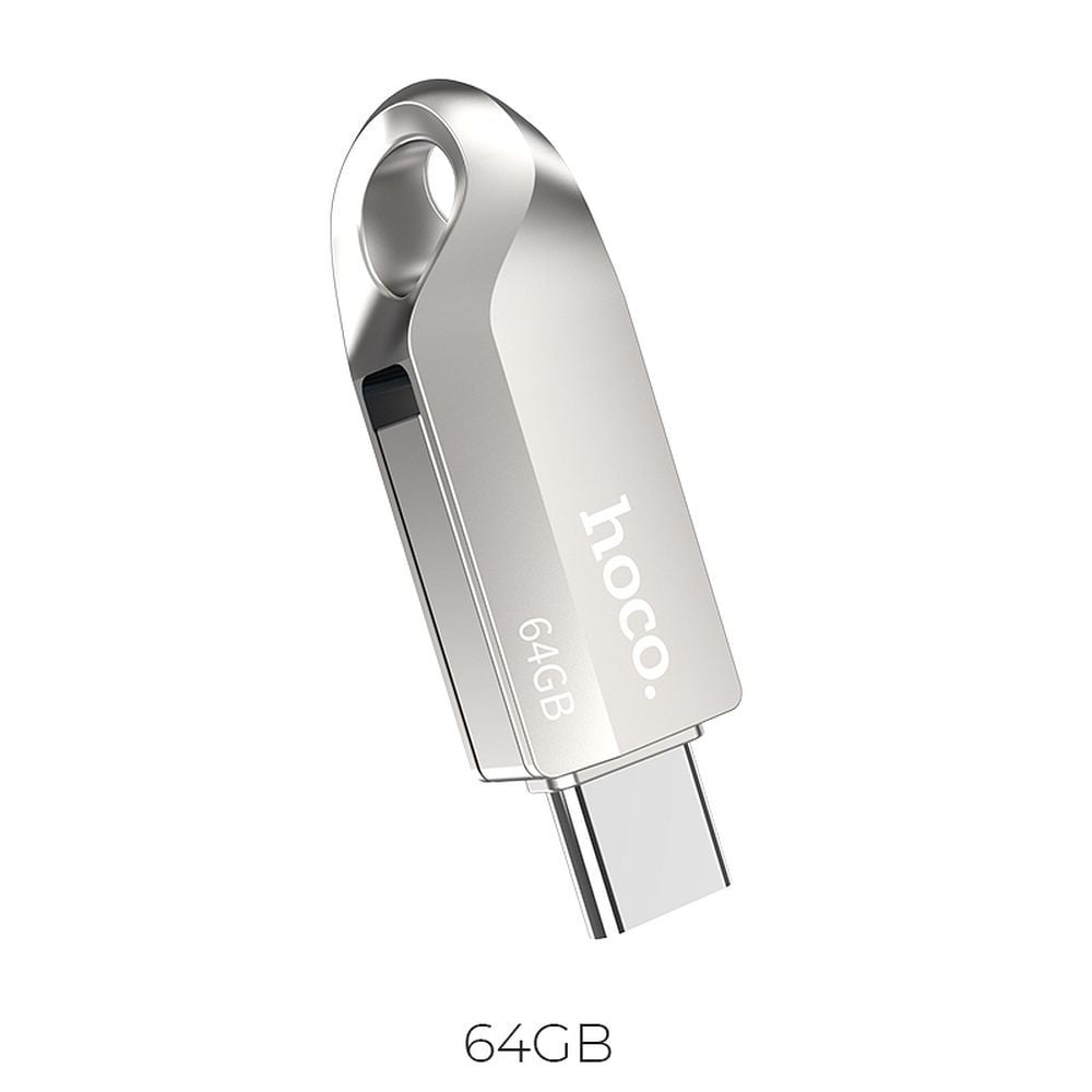 Hoco Pendrive 64GB USB 3.0 (USBA + USB C) UD8 nickel