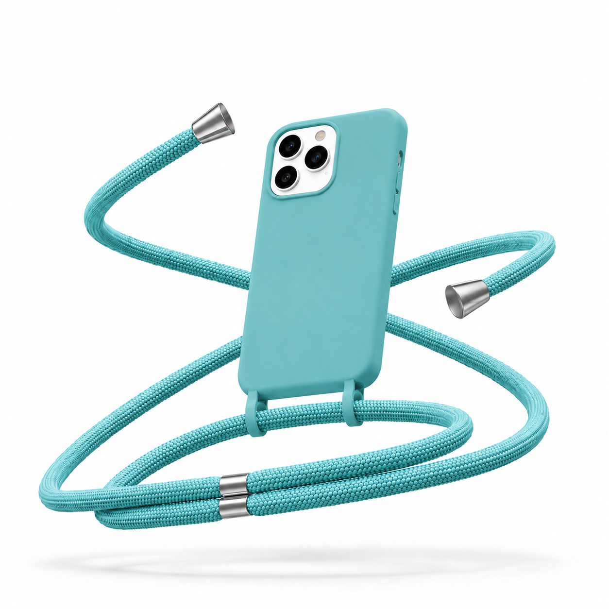 Θήκη Σιλικόνης με Κορδόνι για Samsung Galaxy A51 Mobicase – Τιρκουάζ