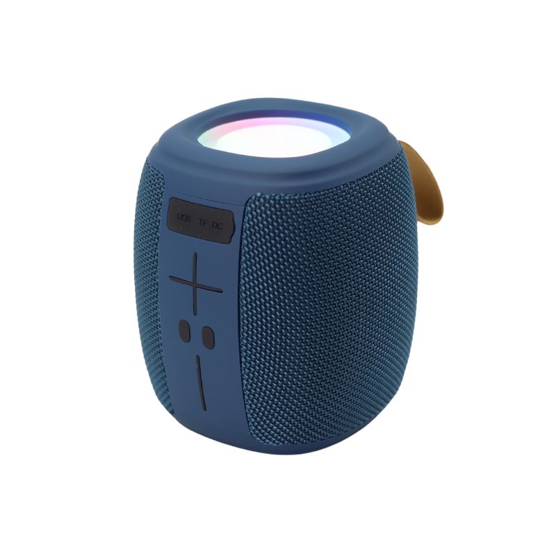 Akai ABTS-V5BL Μπλε φορητό μίνι ηχείο Bluetooth με USB, SD, FM, AWS, LED, Handsfree 3W RMS