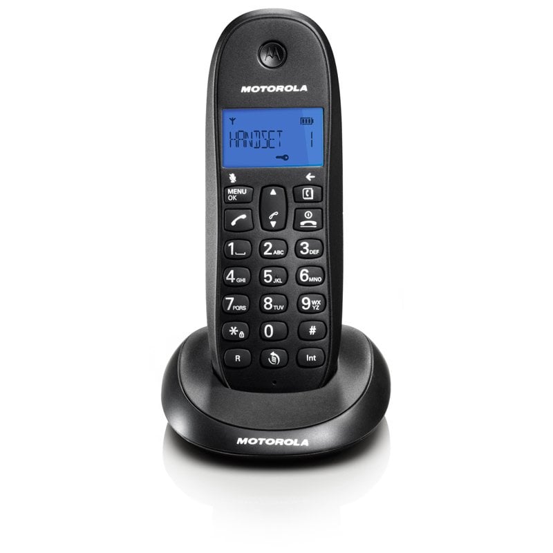 Ασύρματο τηλέφωνο DECT Motorola με φωτιζόμενη οθόνη, μαύρο - Image 2
