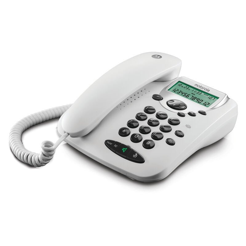 Motorola CT2W Λευκό Ενσύρματο Τηλέφωνο με Οθόνη