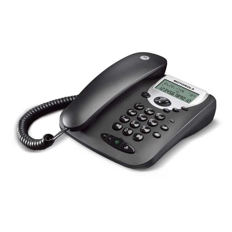 Motorola CT2 Μαύρο Ενσύρματο Τηλέφωνο με Οθόνη