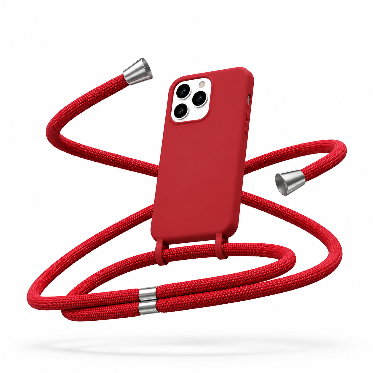 Θήκη Σιλικόνης με Κορδόνι για Samsung Galaxy A51 Mobicase – Κόκκινο