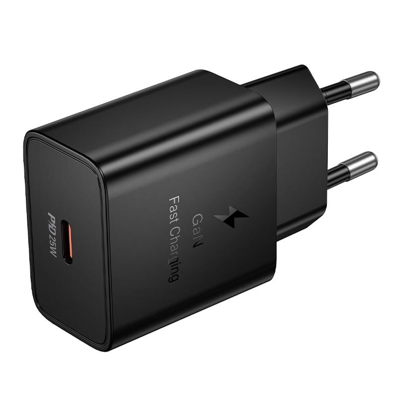 Hoco Phone charger USB C QC PD 25W N76 black - Image 3