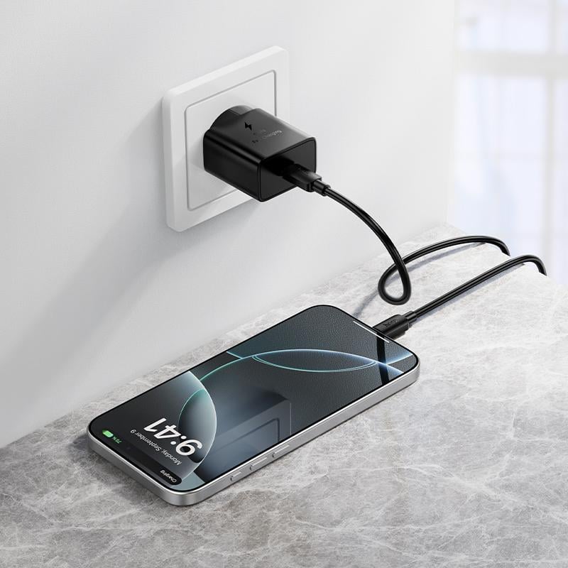 Hoco Phone charger USB C QC PD 25W N76 black - Image 5
