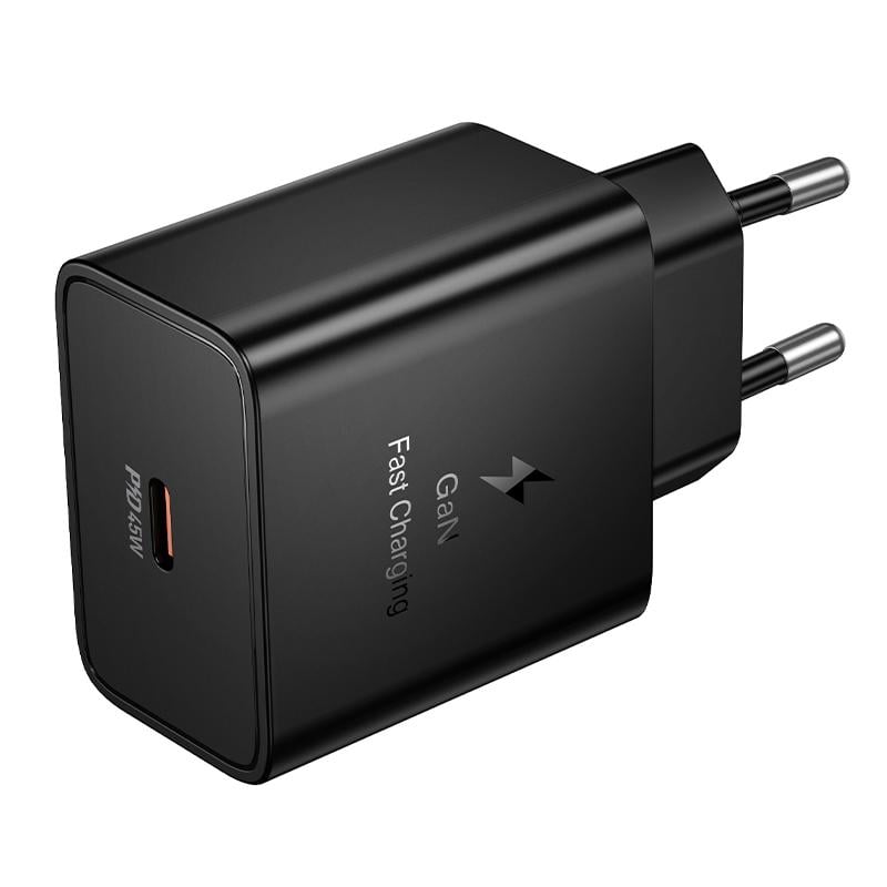 Hoco Phone charger USB C QC PD 45W N77 black