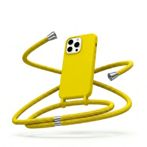 Θήκη Σιλικόνης με Κορδόνι για Samsung Galaxy A51 Mobicase – Κίτρινο