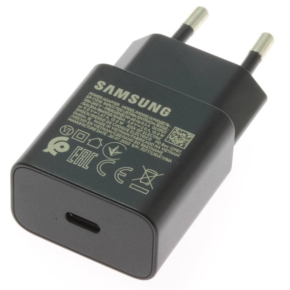 Samsung Φορτιστής Χωρίς Καλώδιο με Θύρα USB-C 15W Power Delivery Μαύρος (EP-T1510 Bulk)