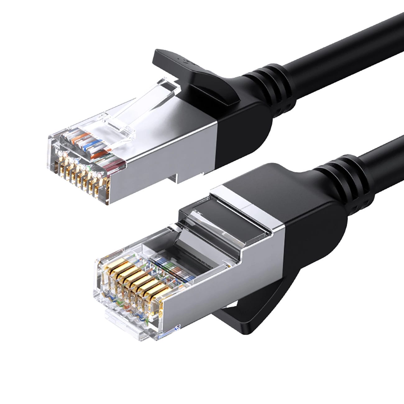 UGREEN LAN cable Cat6 Flat pure copper 0.5m black - NW101 / 50183