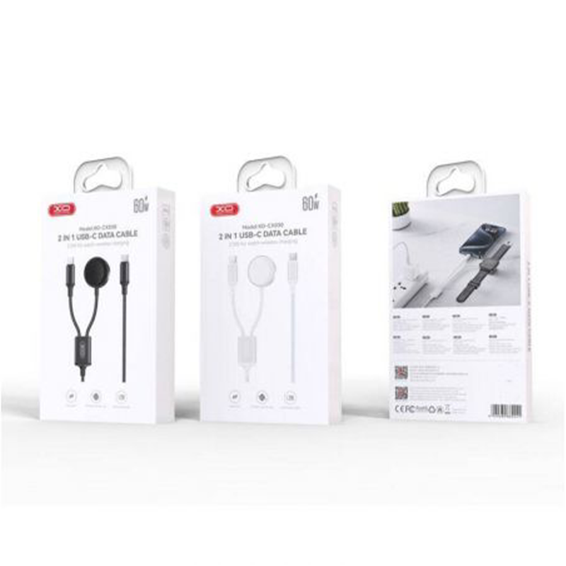 XO Wireless 2in1 Apple Watch + Type-C, CX030 black - Image 9