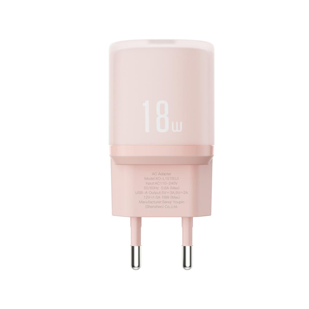 XO 220V 18W, USB-A L157 pink