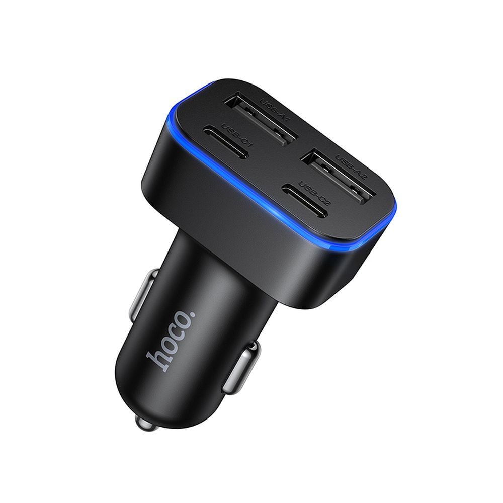 Car charger Hoco 2xUSB-A + 2xUSB-C PD QC3.0 42W Z63 black
