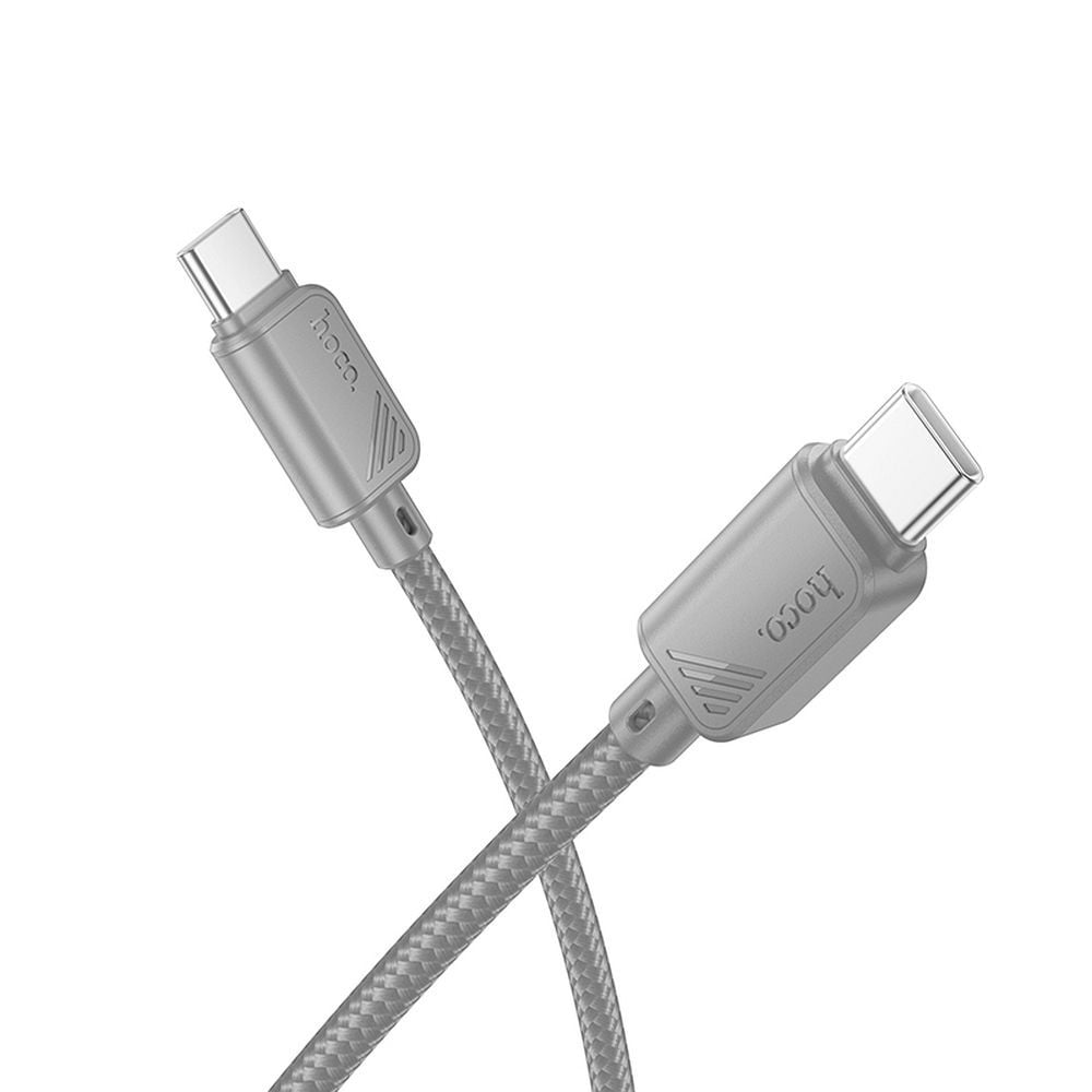 Cable USB-C to USB-C Hoco 3A 60W 1m X113 gray