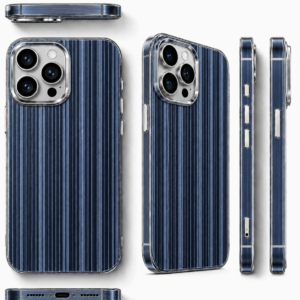 Θήκη Σιλικόνης για iPhone 11 Metallic Glow – Μπλε με Εφέ Λάμψης