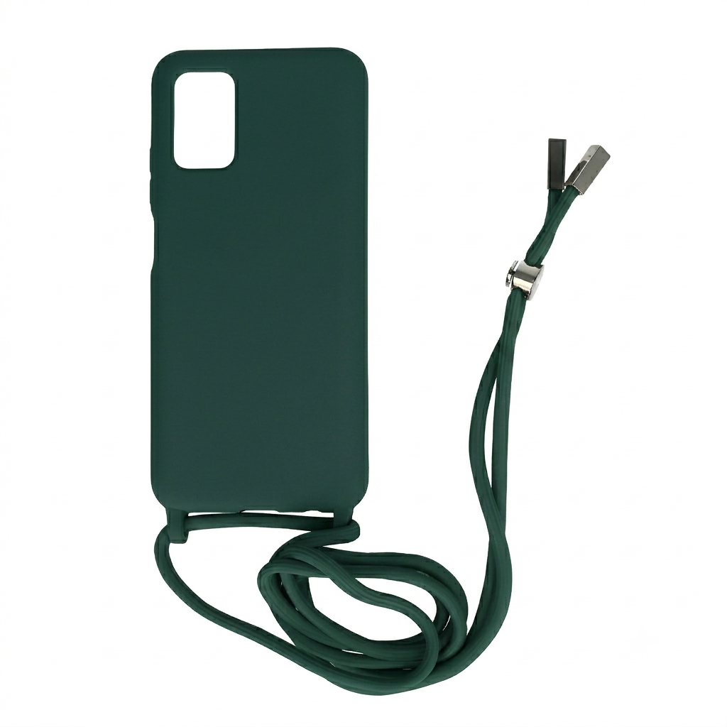 Θήκη Σιλικόνης με Κορδόνι για Xiaomi Redmi Note 10/10s Mobicase - Σκούρο Πράσινο - Image 3
