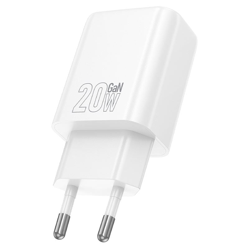 Hoco Wall charger “N61 Gentle” PD20W + QC3.0 EU White (Bulk)