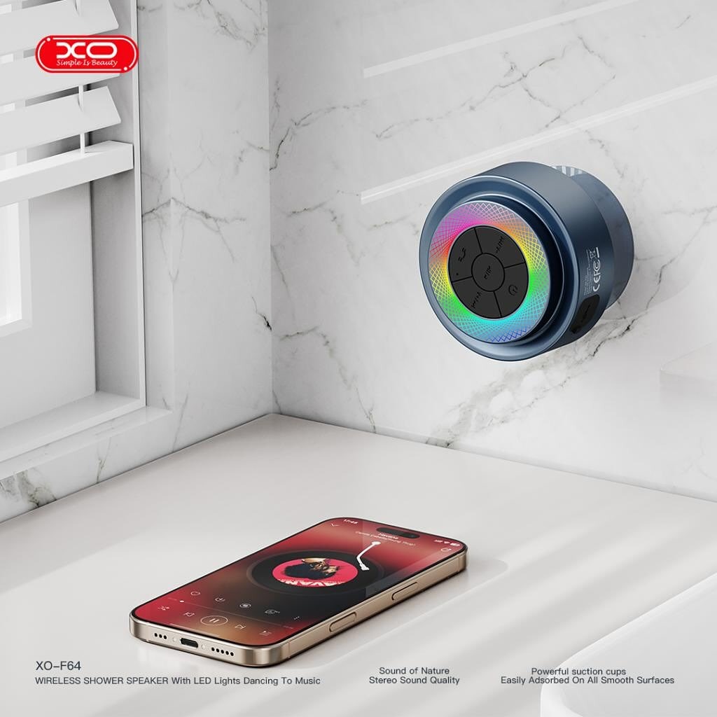 XO Waterproof wireless speaker - F64 black - Image 6
