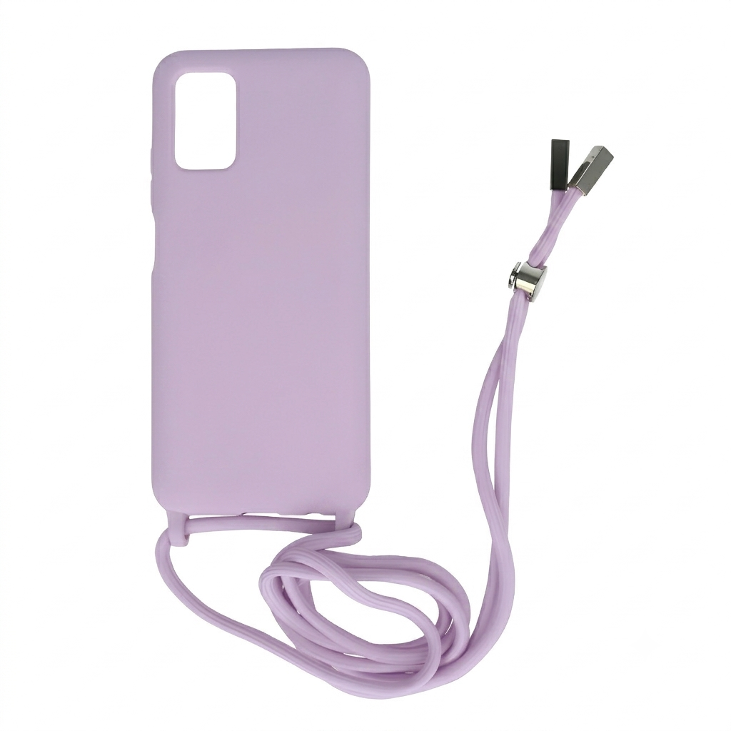 Θήκη Σιλικόνης με Κορδόνι για Xiaomi Redmi Note 10/10s Mobicase - Λιλά - Image 3