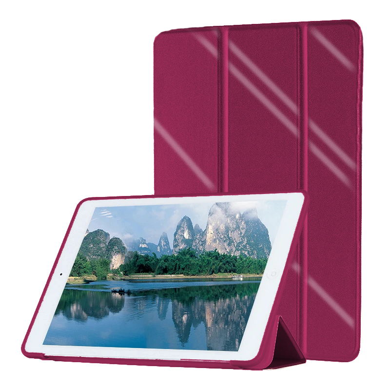 Huawei T10/T10s Flip Cover Κόκκινο-Χρυσό