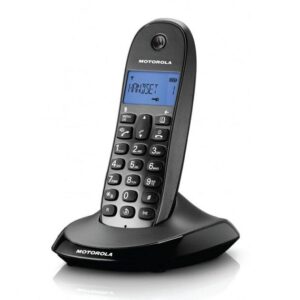 Ασύρματο τηλέφωνο DECT Motorola με φωτιζόμενη οθόνη, μαύρο