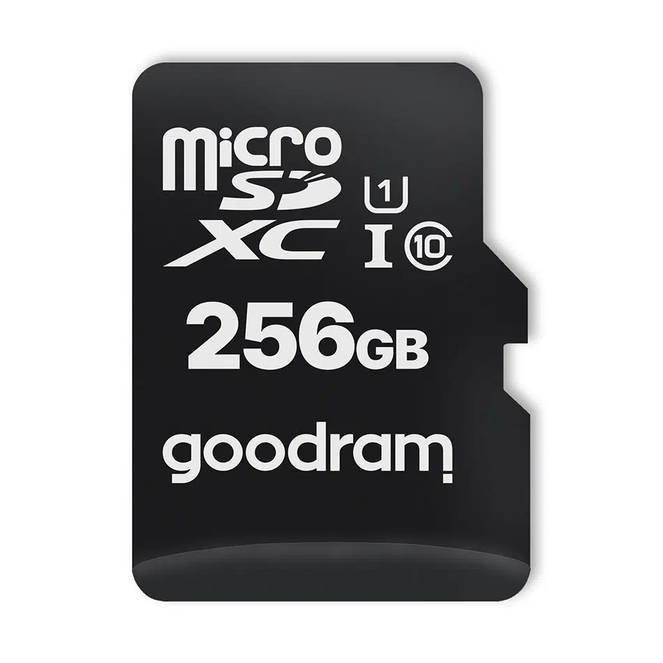 GoodRam Memory Card 256GB microSDXC kl. 10 UHS-I 100 / 10 MB/s + adapter