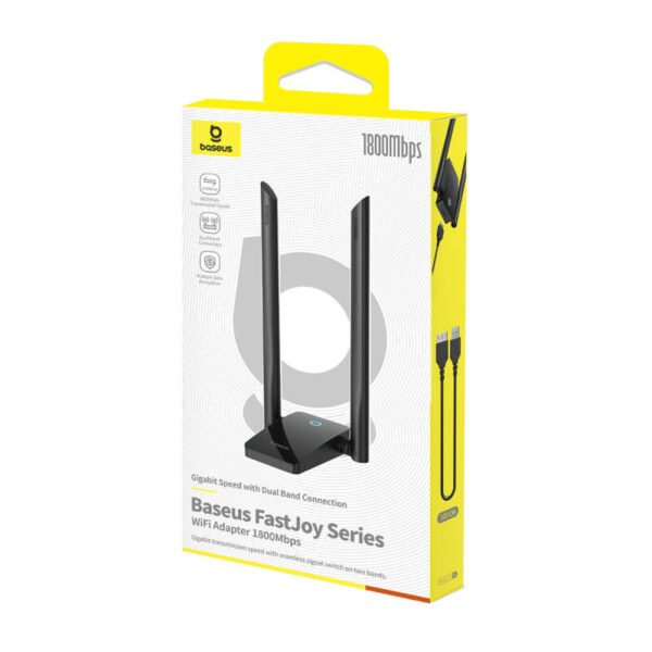 BASEUS Adapter/Wi-Fi Amplifier FastJoy, 1300Mbps, BA04 black – B01317600111-05 - Image 10