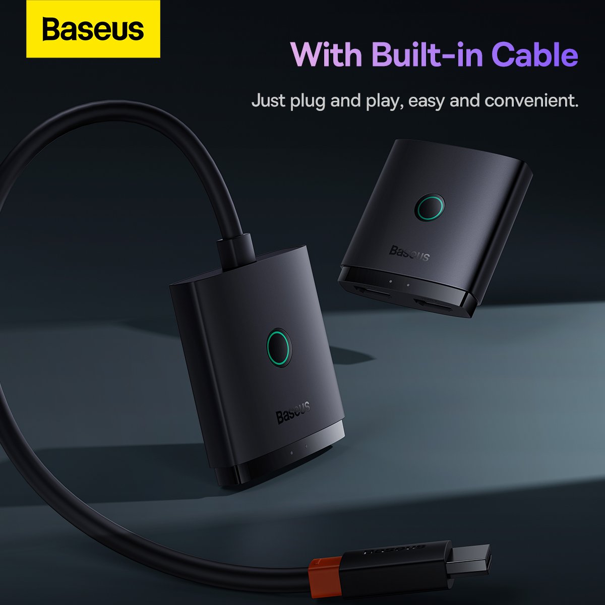 Baseus bidirectional HDMI switch AirJoy 2in1 - Image 9