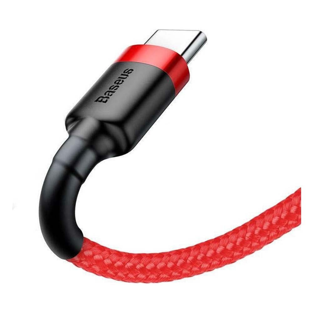 BASEUS Cable USB-A – Type-C, 2m, 2A, Cafule, CATKLF-C09 red - Image 3