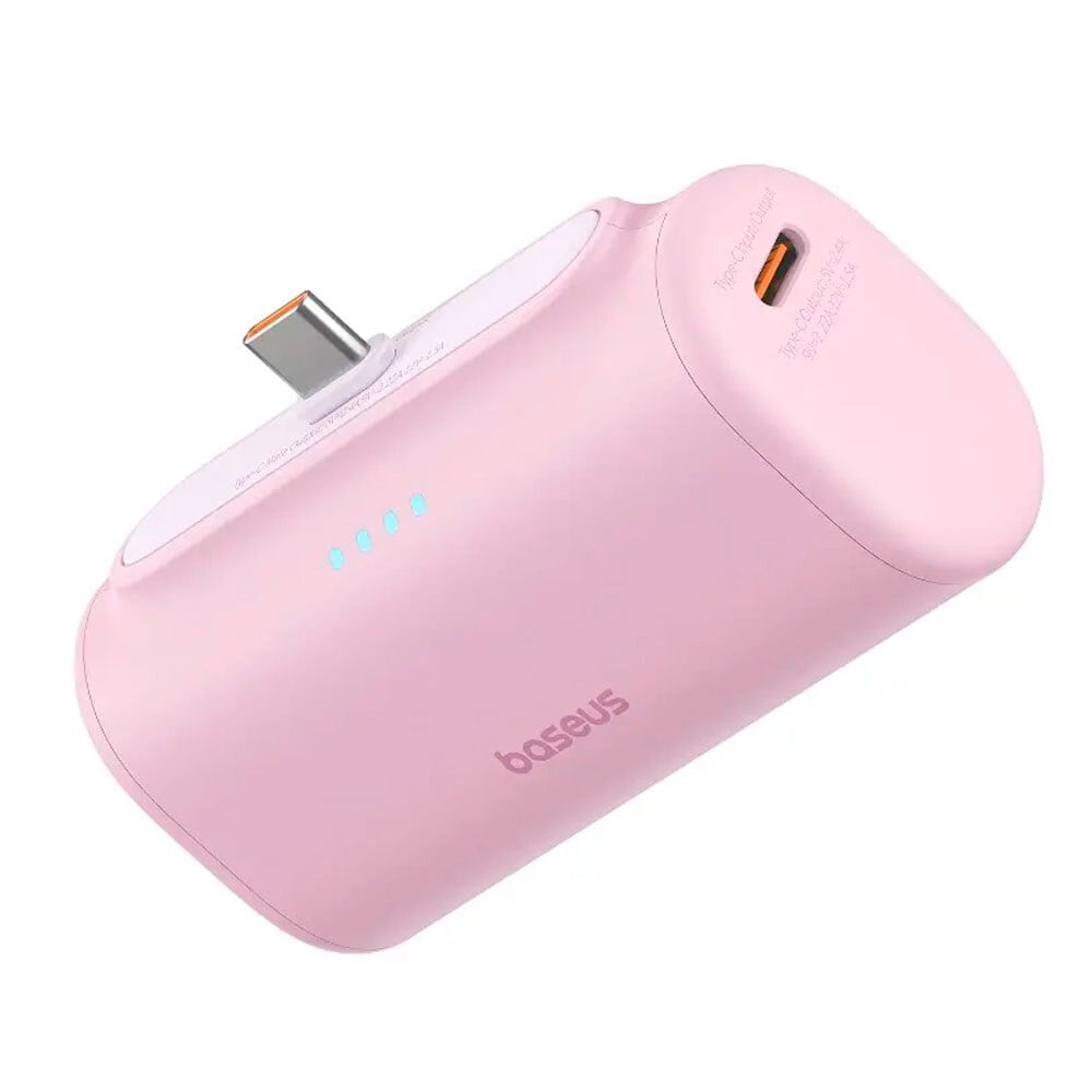 BASEUS Power Bank 5000mAh 20W Lightning + USB-C ροζ – P10068307413-00 - Image 15