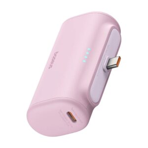 BASEUS Power Bank 5000mAh 20W USB-C + USB-C ροζ – P10068306413-00