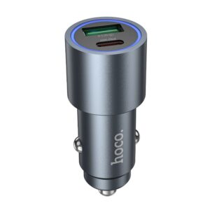 Φορτιστής αυτοκινήτου Hoco USB-A + USB-C PD QC3.0 48W Z60 μαύρος
