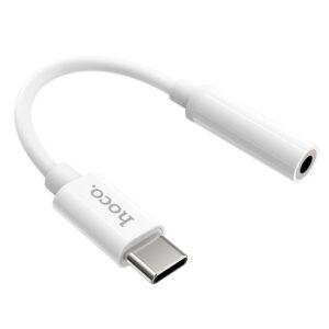 HOCO LS30 αντάπτορας AUX Type C σε Jack 3,5mm λευκός
