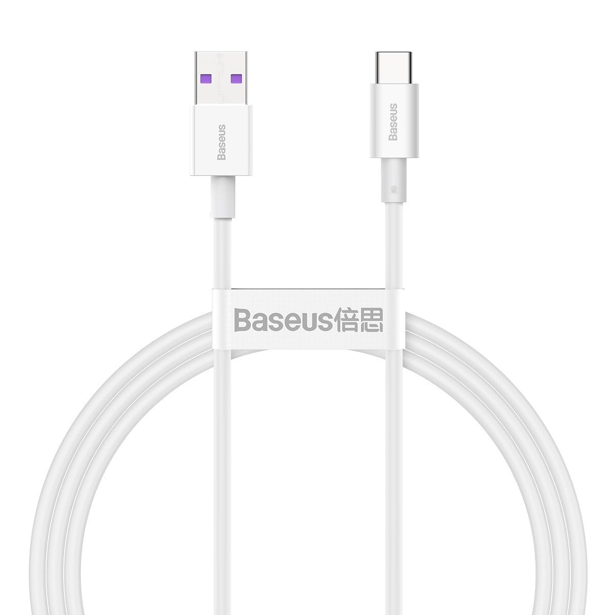 BASEUS Cable USB-A – Type-C, 1m, 66W, Superior S, CATYS-02 white