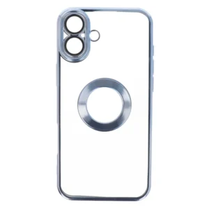 Θήκη Σιλικόνης για θήκη για iPhone 16 Plus με Τζαμάκι Κάμερας – Blue Open Ring