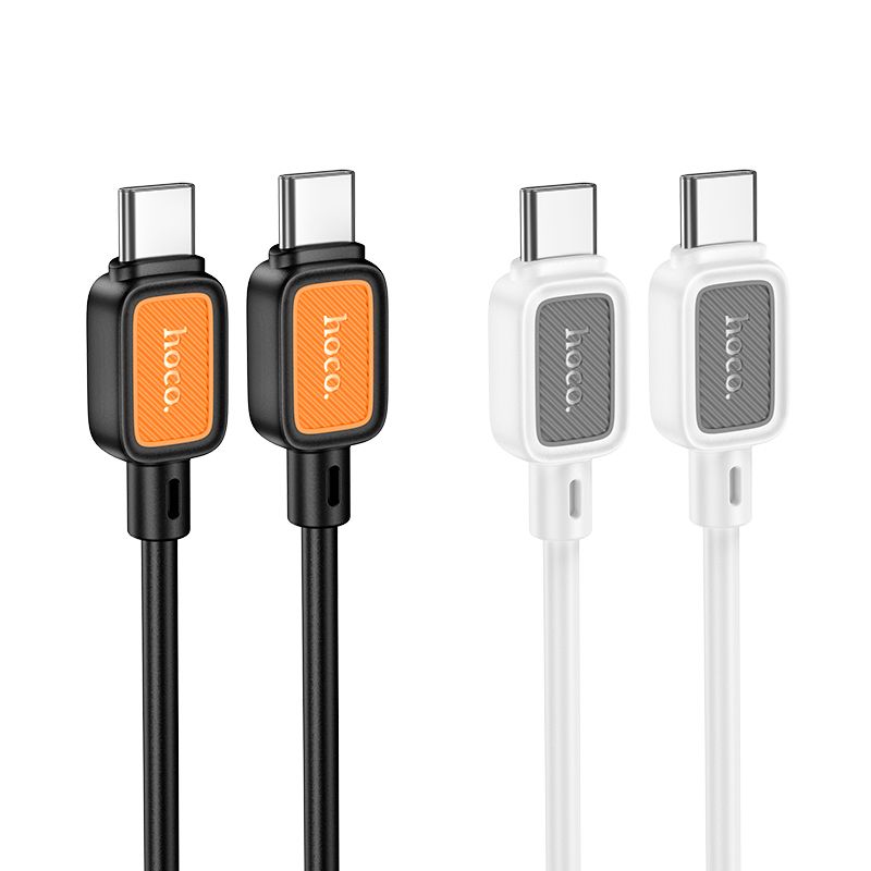 Καλώδιο USB-C σε USB-C Hoco 3A 60W 1m X108 λευκό - Image 4