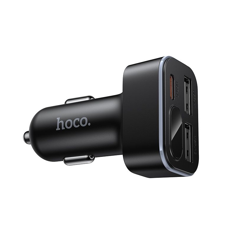 Φορτιστής αυτοκινήτου Hoco με LCD 2xUSB-A + 1xUSB-C PD QC3.0 42W Z63A μαύρος - Image 6