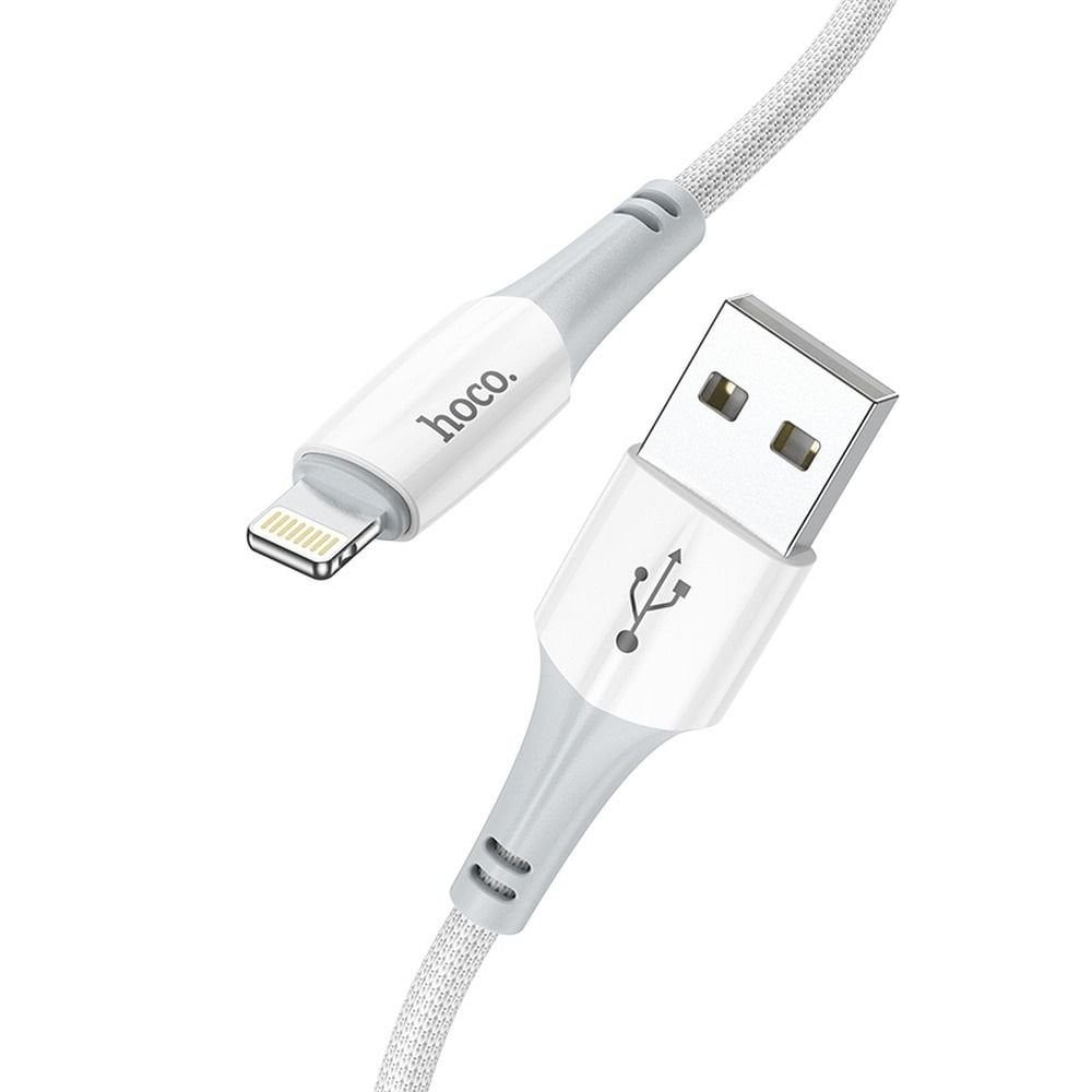 Hoco X70 καλώδιο USB A σε Lightning 2,4A 1m λευκό