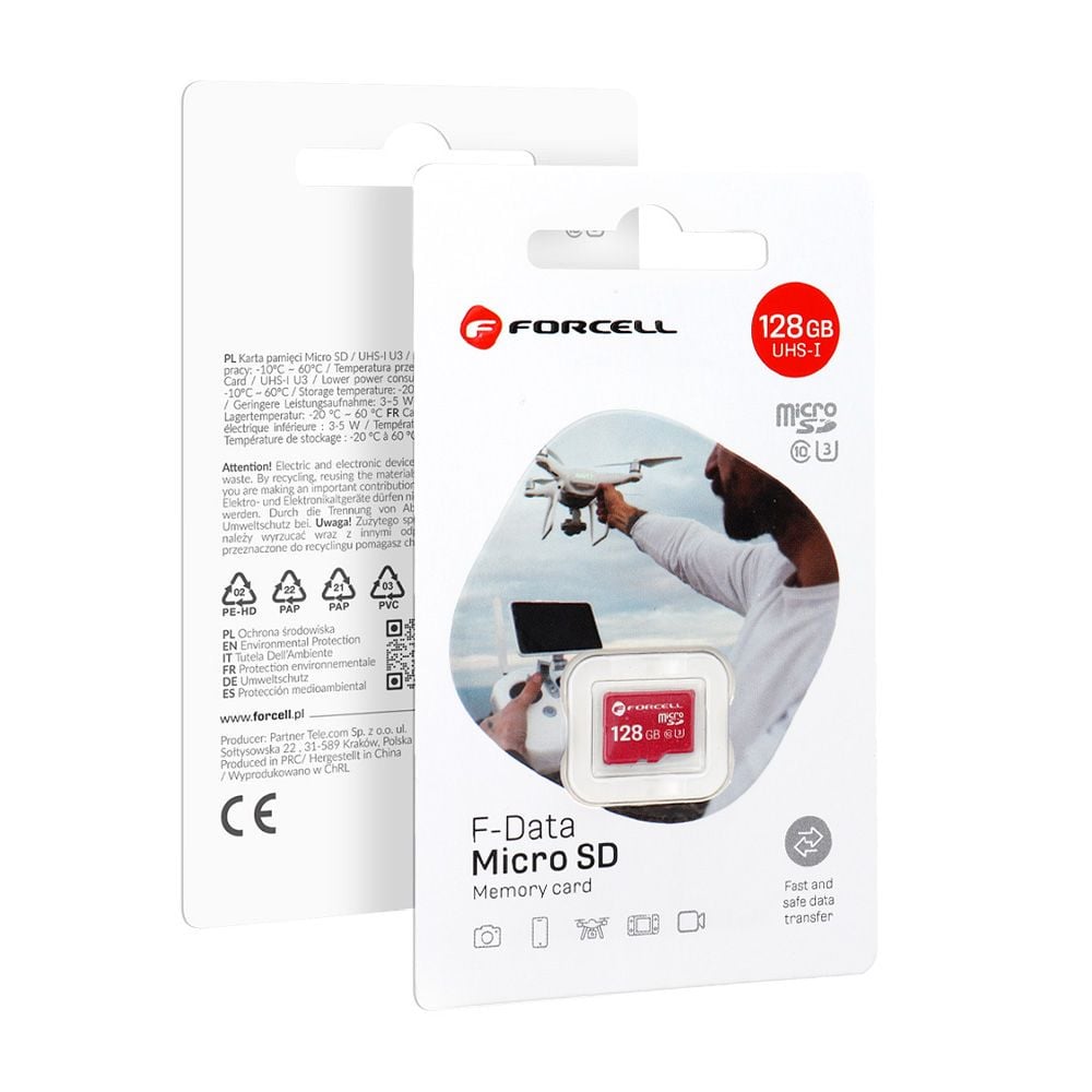 FORCELL F-DATA κάρτα μνήμης 128GB UHS-I U3 class 10