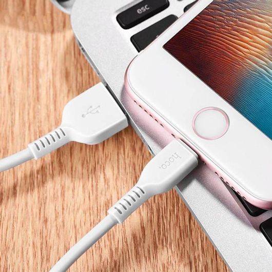 Hoco X20 καλώδιο USB A σε Lightning 2,4A 1m λευκό - Image 3